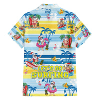 Surfing Christmas Family Matching Tank Maxi Dress and Hawaiian Shirt Tropical Santa Let's Go Surfing DT02 - Polynesian Pride