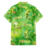 I Love Kiwi Family Matching Off The Shoulder Long Sleeve Dress and Hawaiian Shirt New Zealand Kiwi Fruit Summer Cocktail DT02 - Polynesian Pride