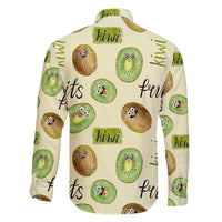 Kiwi Cute Humorous Family Matching Short Sleeve Bodycon Dress and Hawaiian Shirt New Zealand Fruit