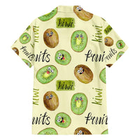 Kiwi Cute Humorous Family Matching Summer Maxi Dress and Hawaiian Shirt New Zealand Fruit DT02 - Polynesian Pride