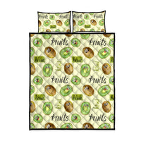 Kiwi Cute Humorous Quilt Bed Set New Zealand Fruit