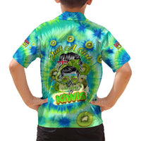 Just a Girl Who Loves Kiwis Family Matching Tank Maxi Dress and Hawaiian Shirt New Zealand Tie Dye
