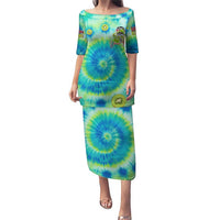 Just a Girl Who Loves Kiwis Puletasi New Zealand Tie Dye