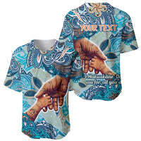 Hand In Hand Father's Day Polynesian Baseball Jersey Tribal Flower Pattern DT02 - Polynesian Pride