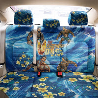 Hawaii Father's Day Back Car Seat Cover The Surfing Dad Polynesian Tattoo