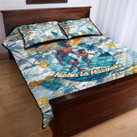 Hawaii Father's Day It's Surfing Time Quilt Bed Set Aloha Lā Makuakane