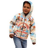 Hawaii Father's Day Kid Hoodie Hula With Dad DT02 - Polynesian Pride