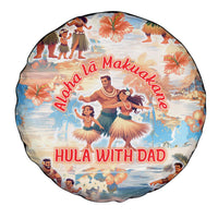 Hawaii Father's Day Spare Tire Cover Hula With Dad