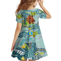 Palau Father's Day Polynesia Family Matching Long Sleeve Bodycon Dress and Hawaiian Shirt Dad and Son DT02 - Polynesian Pride