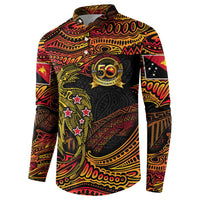 Papua New Guinea 50th Independence Day Button Sweatshirt Culture Spirit and Sovereignty