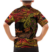 Papua New Guinea 50th Independence Day Family Matching Mermaid Dress and Hawaiian Shirt Culture Spirit and Sovereignty