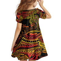 Papua New Guinea 50th Independence Day Family Matching Off The Shoulder Long Sleeve Dress and Hawaiian Shirt Culture Spirit and Sovereignty