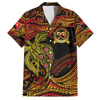 Papua New Guinea 50th Independence Day Family Matching Summer Maxi Dress and Hawaiian Shirt Culture Spirit and Sovereignty