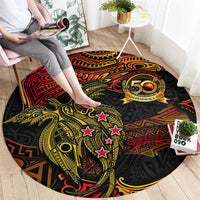 Papua New Guinea 50th Independence Day Round Carpet Culture Spirit and Sovereignty