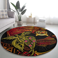 Papua New Guinea 50th Independence Day Round Carpet Culture Spirit and Sovereignty
