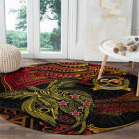 Papua New Guinea 50th Independence Day Round Carpet Culture Spirit and Sovereignty