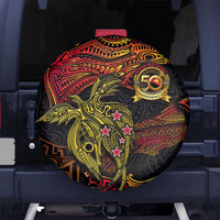 Papua New Guinea 50th Independence Day Spare Tire Cover Culture Spirit and Sovereignty