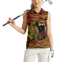 Papua New Guinea 50th Independence Day Women Sleeveless Polo Shirt Culture Spirit and Sovereignty