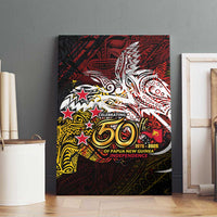 PNG 1975 - 2025 Canvas Wall Art Papua New Guinea 50th Independence Anniversary