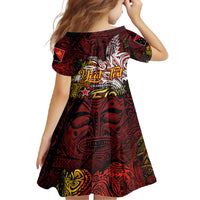 PNG 1975 - 2025 Family Matching Short Sleeve Bodycon Dress and Hawaiian Shirt Papua New Guinea 50th Independence Anniversary