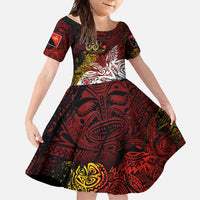 PNG 1975 - 2025 Family Matching Summer Maxi Dress and Hawaiian Shirt Papua New Guinea 50th Independence Anniversary
