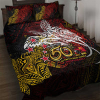 PNG 1975 - 2025 Quilt Bed Set Papua New Guinea 50th Independence Anniversary