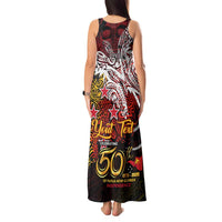 PNG 1975 - 2025 Tank Maxi Dress Papua New Guinea 50th Independence Anniversary