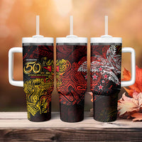 PNG 1975 - 2025 Tumbler With Handle Papua New Guinea 50th Independence Anniversary