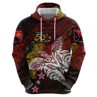 PNG 1975 - 2025 Zip Hoodie Papua New Guinea 50th Independence Anniversary