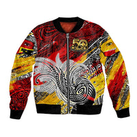 Papua New Guinea 50th Independence Day Bomber Jacket Celebrate Our History, Inspire Our Future
