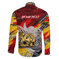 Papua New Guinea 50th Independence Day Family Matching Short Sleeve Bodycon Dress and Hawaiian Shirt Celebrate Our History, Inspire Our Future