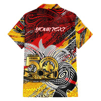 Papua New Guinea 50th Independence Day Family Matching Summer Maxi Dress and Hawaiian Shirt Celebrate Our History, Inspire Our Future