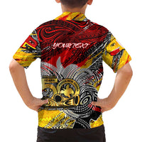 Papua New Guinea 50th Independence Day Family Matching Tank Maxi Dress and Hawaiian Shirt Celebrate Our History, Inspire Our Future
