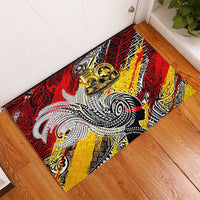 Papua New Guinea 50th Independence Day Rubber Doormat Celebrate Our History, Inspire Our Future