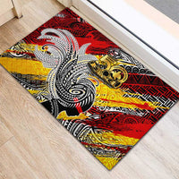 Papua New Guinea 50th Independence Day Rubber Doormat Celebrate Our History, Inspire Our Future