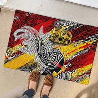 Papua New Guinea 50th Independence Day Rubber Doormat Celebrate Our History, Inspire Our Future