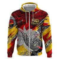 Papua New Guinea 50th Independence Day Zip Hoodie Celebrate Our History, Inspire Our Future