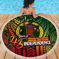 Vanuatu 45th Independence Anniversary Beach Blanket Embracing Our Traditions Shaping Our Future