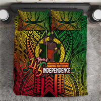 Vanuatu 45th Independence Anniversary Bedding Set Embracing Our Traditions Shaping Our Future