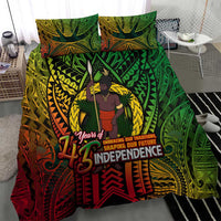 Vanuatu 45th Independence Anniversary Bedding Set Embracing Our Traditions Shaping Our Future