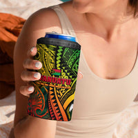 Vanuatu 45th Independence Anniversary 4 in 1 Can Cooler Tumbler Embracing Our Traditions Shaping Our Future