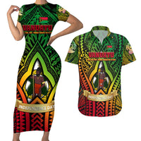 Vanuatu 45th Independence Anniversary Couples Matching Short Sleeve Bodycon Dress and Hawaiian Shirt Embracing Our Traditions Shaping Our Future