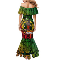 Vanuatu 45th Independence Anniversary Family Matching Mermaid Dress and Hawaiian Shirt Embracing Our Traditions Shaping Our Future