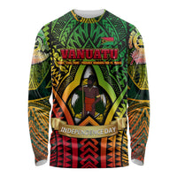 Vanuatu 45th Independence Anniversary Long Sleeve Shirt Embracing Our Traditions Shaping Our Future