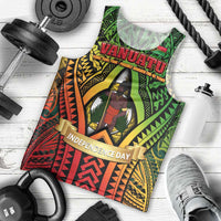 Vanuatu 45th Independence Anniversary Men Tank Top Embracing Our Traditions Shaping Our Future