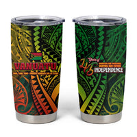 Vanuatu 45th Independence Anniversary Tumbler Cup Embracing Our Traditions Shaping Our Future