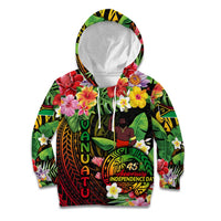 45th Anniversary of Freedom Vanuatu Kid Hoodie Island Pride Cultural Power Pacific Unity