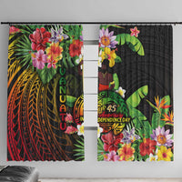 45th Anniversary of Freedom Vanuatu Window Curtain Island Pride Cultural Power Pacific Unity