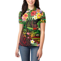 45th Anniversary of Freedom Vanuatu Women Polo Shirt Island Pride Cultural Power Pacific Unity