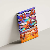 The Ocean Best Dad Canvas Wall Art Like Marlin Happy Fathers Day To a True Hero - Polynesian Pride